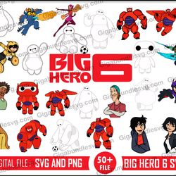 Big Hero 6 PNG Bundle, Big Hero 6 PNG, Big Hero 6 Clipart, Big Hero 6 Printable, Transparent Background, Cricut Print