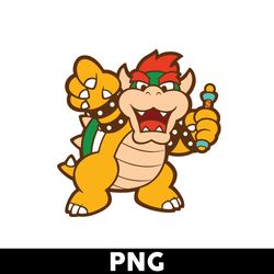 paper bowser png, mario png, super mario png, mario bros png, super mario bros png, mario kart png - digital file