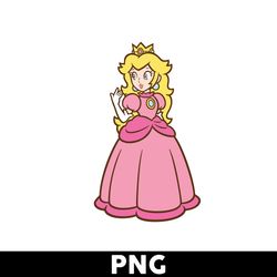 princess peach png, mario png, super mario png, mario bros png, super mario bros png, mario kart png - digital file