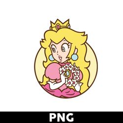 princess peach png, peach head png mario png, super mario png, mario bros png, super mario bros png - digital file