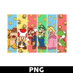 mario with friends png, mario png, super mario png, mario bros png, super mario bros png - digital file