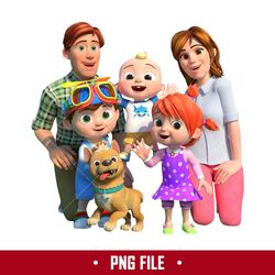 cocomelon family png, cocomelon birthday png, cocomelon png digital file
