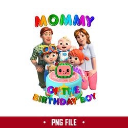 mommy of the birthday boy png, cocomelon birthday png, cocomelon family png digital file