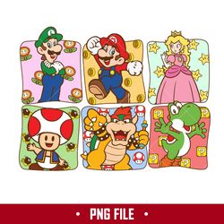 super mario friend png, mario characters png, mario png, cartoon png digital file