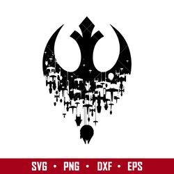 rebel ships svg, rebel ships clipart, star wars svg, png dxf eps digital file