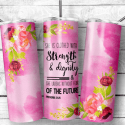 bible verse 20oz skinny tumbler wrap png