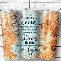 20oz skinny tumbler sublimation design