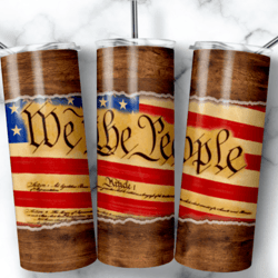 we the people 20 oz skinny tumbler