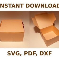 shipping box template, box template svg, svg files, svg, cricut