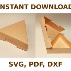triangle box template, box template svg, svg files, svg, cricut