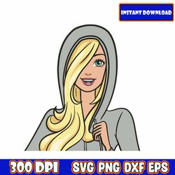 barb svg bundle , svg, princess silhouette, pink doll svg, girl svg, sticker clipart, svg files for cricut