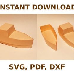 ship box template, box template svg, svg files, svg, cricut