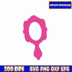 barbi icons bundle logo babe doll girly princess silhouette head pink | svg png jpg clipart digital download sublimation