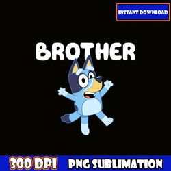 blue dog cartoon family | bluey | svg png | digital download