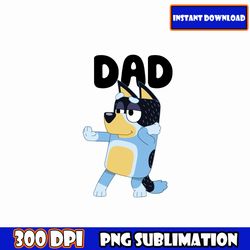 mega bundle blue dog bundle png, blue dog family bundle, blue dog all characters png digital instant download