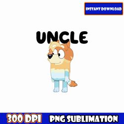 blue dog cartoon family | bluey | svg png | digital download