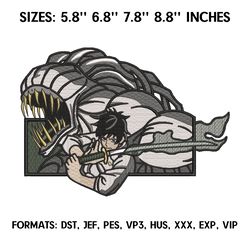 yuta and rika embroidery design file, jujutsu kaisen anime embroidery design, machine embroidery, yuta okkotsu