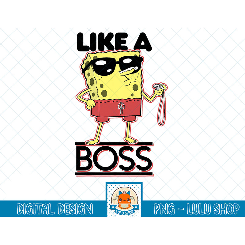 SpongeBob SquarePants Lifeguard Like A Boss T-Shirt copy.jpg