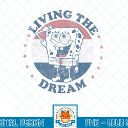 spongebob squarepants living the dream t-shirt.png