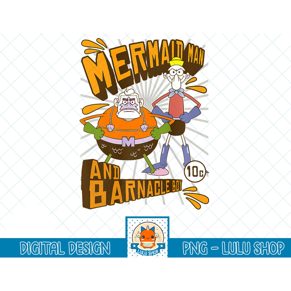 SpongeBob SquarePants Mermaid Man And Barnacle Boy Premium T-Shirt copy.jpg