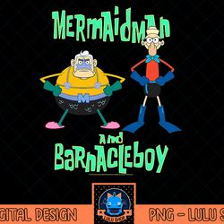 spongebob squarepants mermaidman and barnacleboy t-shirt.png