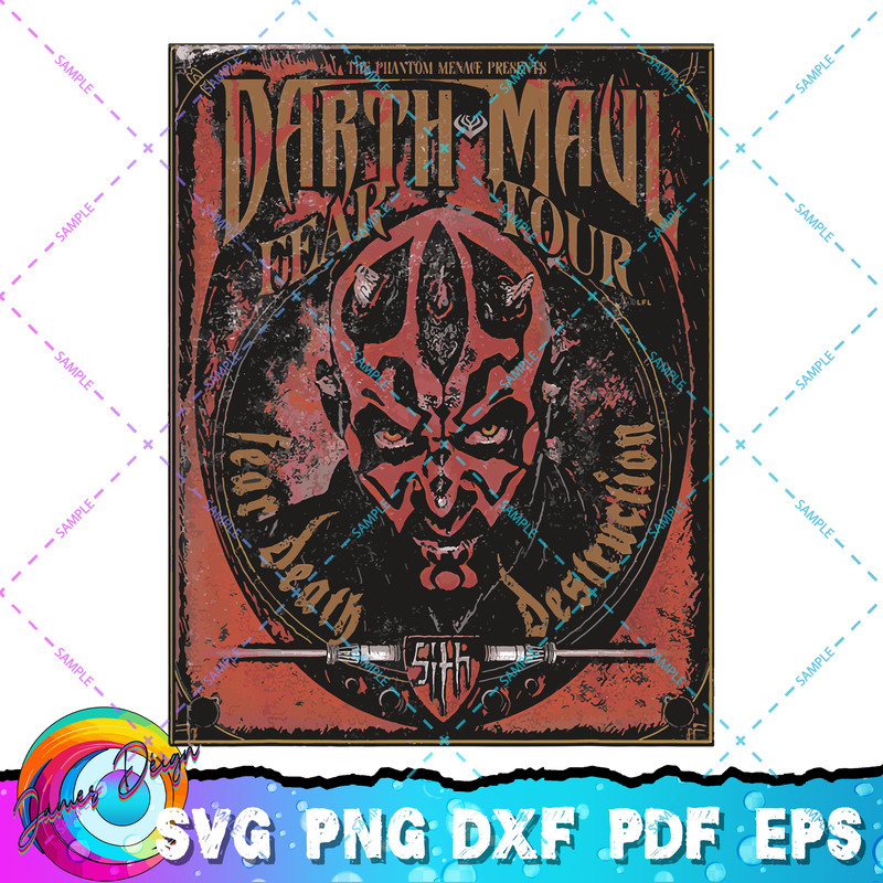 Star Wars Darth Maul Fear Tour Band T-Shirt copy.jpg