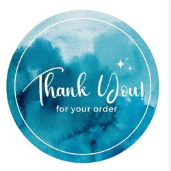 Express Gratitude with Transparent PVC Round Stickers - 2 Inch Radius, Perfect for Shop Owners and Brands (Pack of 200 )