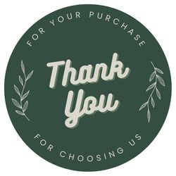 Show Your Gratitude with Transparent Round PVC Stickers - 2 Inch Radius, Ideal for Shop Owners and Brands (Pack of 200)