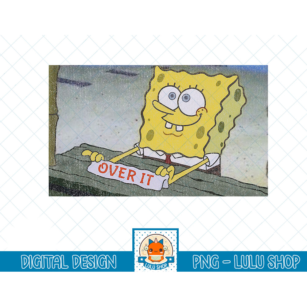 SpongeBob SquarePants Over It Portrait T-Shirt copy.jpg