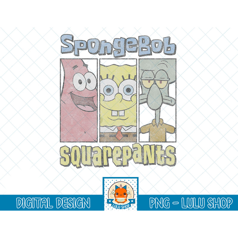SpongeBob SquarePants Patrick & Squidward Panels T-Shirt copy.jpg