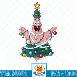 spongebob squarepants patrick star christmas tree t-shirt.png