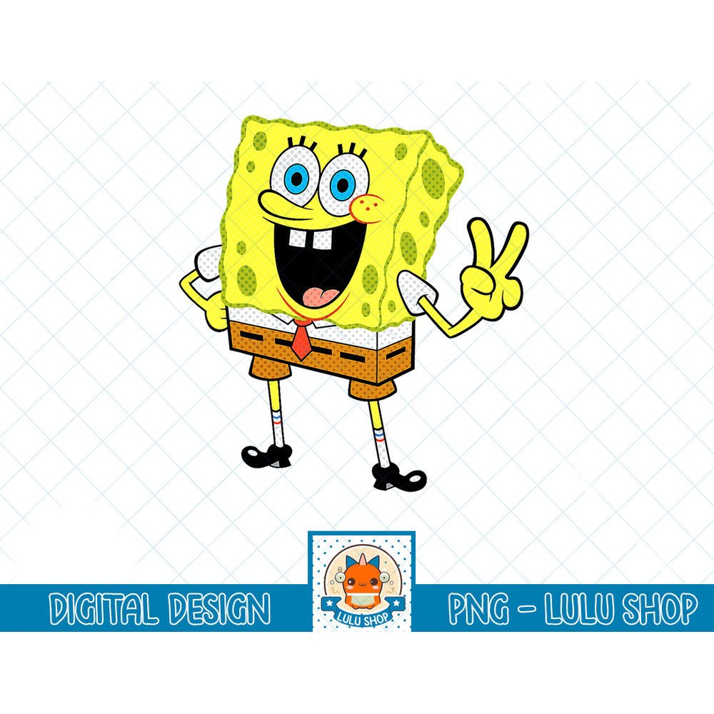 Spongebob Squarepants Peace Sign T-Shirt copy.jpg