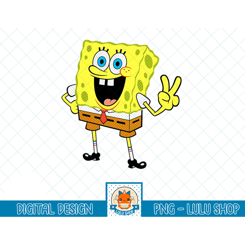 Spongebob Squarepants Peace Sign T-Shirt copy.jpg