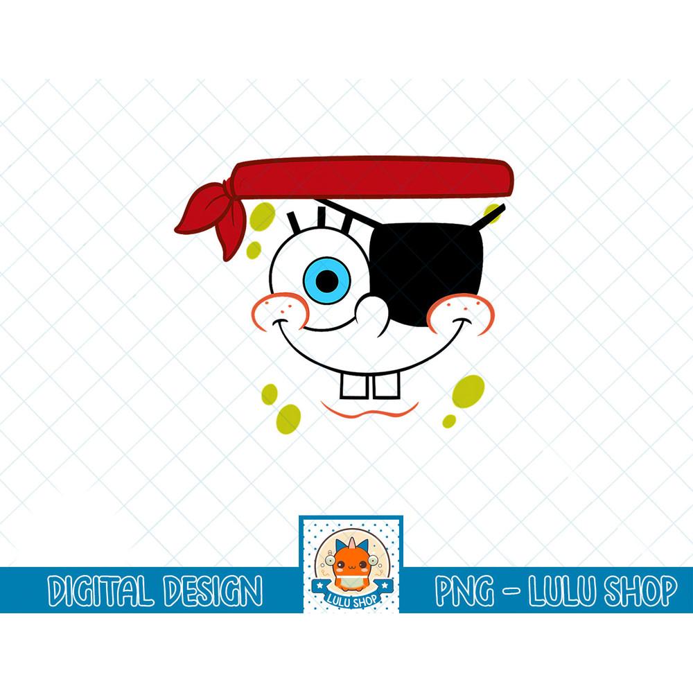 Spongebob Squarepants Pirate Face T-Shirt copy.jpg