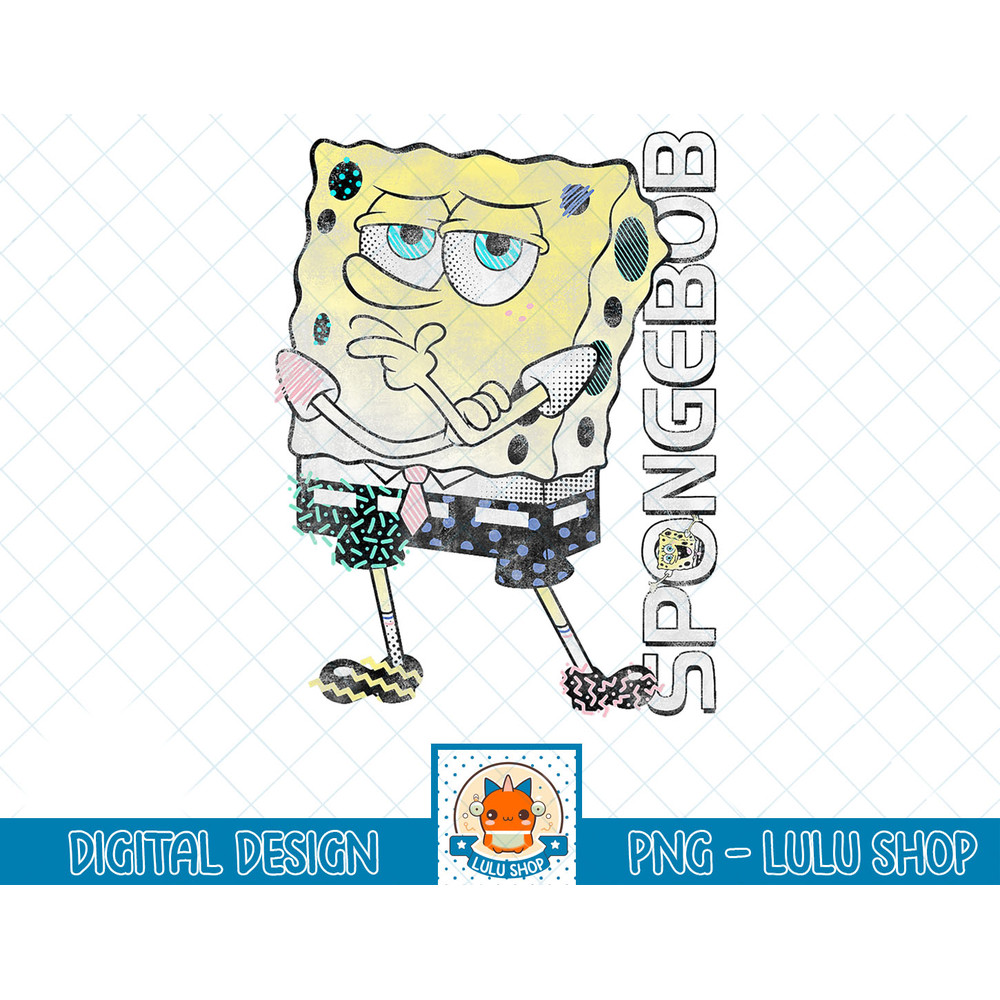 SpongeBob SquarePants Retro Graphic Print SpongeBob T-Shirt copy.jpg