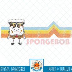 spongebob squarepants retro sunglasses stripes t-shirt.png