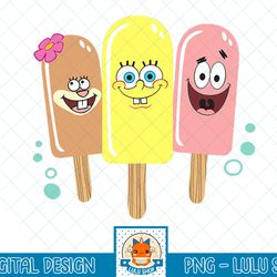 spongebob squarepants sandy patrick ice cream pals happy t-shirt.png