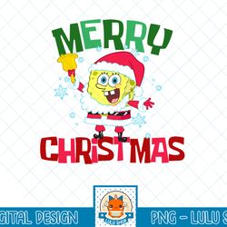spongebob squarepants santa outfit merry christmas t-shirt.png
