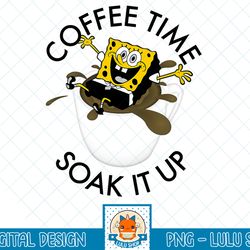 spongebob squarepants soak up coffee time t-shirt.png