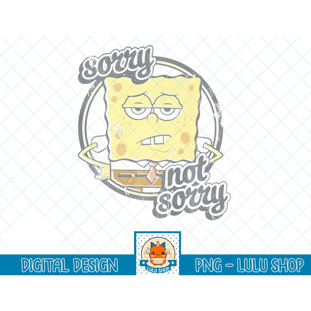 SpongeBob SquarePants Sorry Not Sorry Sass Premium T-Shirt copy.jpg