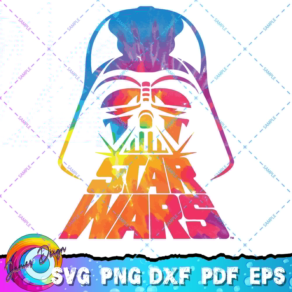 Star Wars Darth Vader Tie Dye Helmet Graphic T-Shirt Z1 T-Shirt copy.jpg