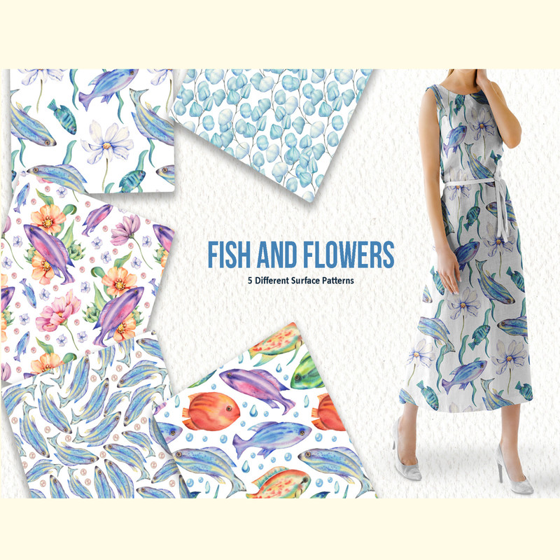 Fishes and Flowers Illustration Set_ 4.jpg
