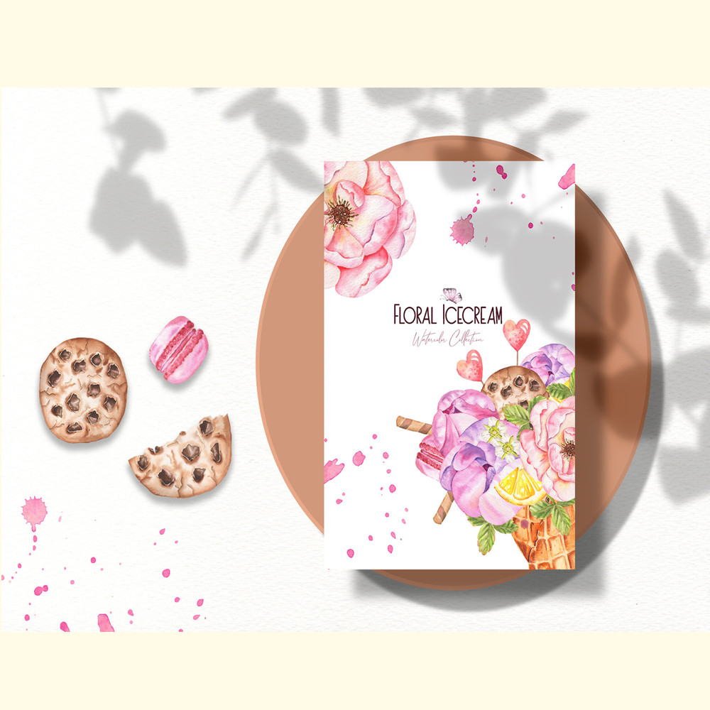 Floral Icecream Watercolor Set_ 5.jpg
