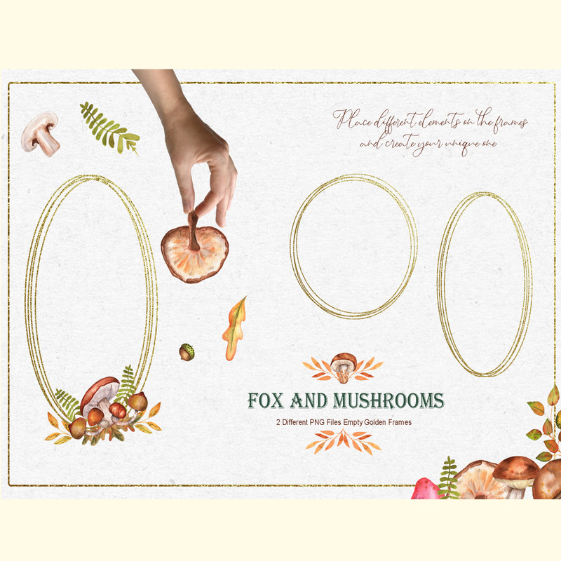 Fox and Mushrooms Watercolor Set_ 1.jpg