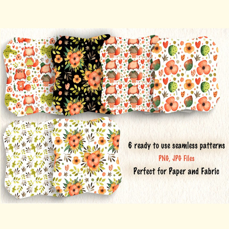 Happy Foxes Watercolor Collection_ 4.jpg