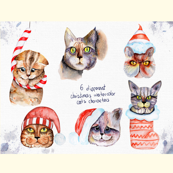 Meowy Christmas Watercolor Collection_ 0.jpg