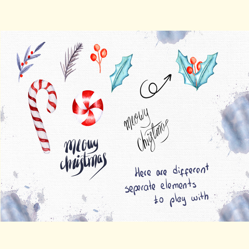 Meowy Christmas Watercolor Collection_ 3.jpg