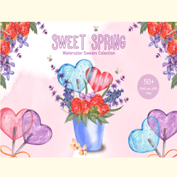 Sweet Spring Watercolor Collection