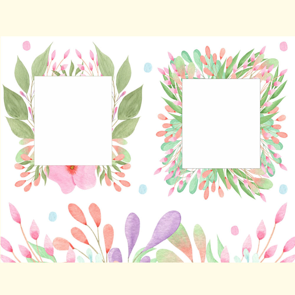 Watercolor Flowers and Leaves_ 1.jpg