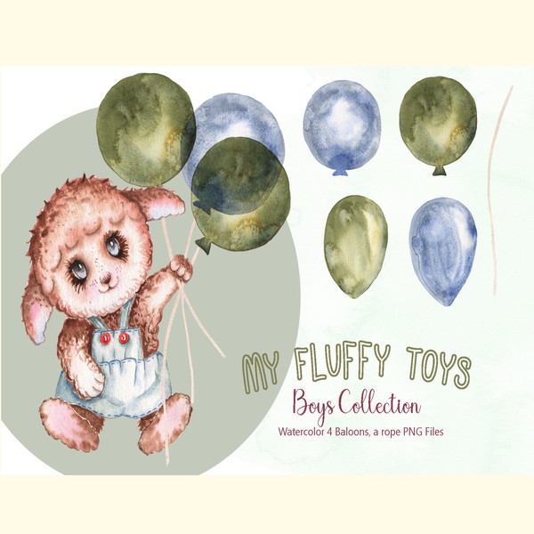 Watercolor Fluffy Toys Boys Collection_ 3.jpg